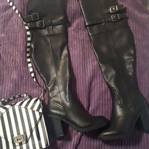 Simply Vera  thigh high boots.